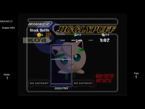 MMOM139 SSBM - Kmas (Jigglypuff) vs. Fats (Fox, Falco) - Melee WR2