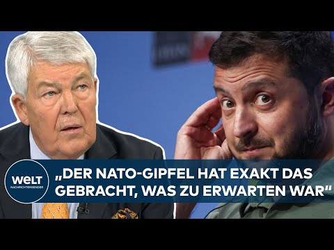 Video Thumbnail: NATO-GIPFEL: "Es ist klar geworden, dass die Ukraine mittellangfristig Mitglied der NATO wird"