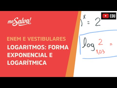 Forma exponencial e logarítmica - Logaritmos | ENEM e Vestibulares | Me Salva!
