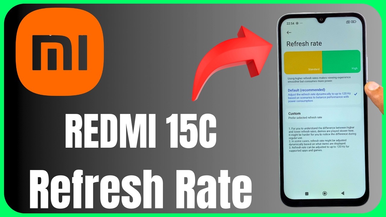 Redmi 15c Display Settings : Change These Refresh Rate Options Right Now