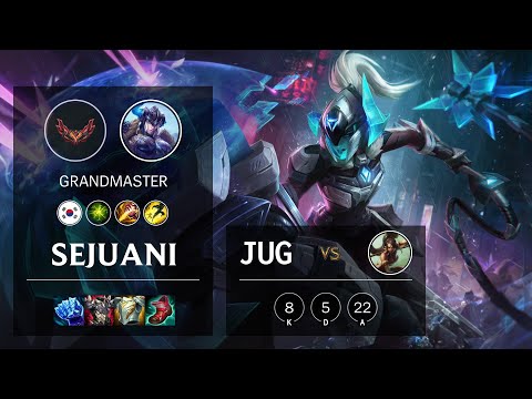 Sejuani Jungle vs Nidalee - KR Grandmaster Patch 12.3