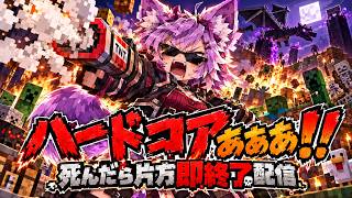 【マイクラ ハードコア】死んだら即終了配信！エリドラ討伐せよ!3日目【マインクラフト/Minecraft/VTuber】2人実況