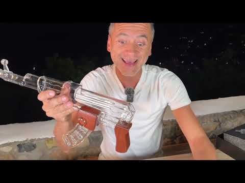 Military Men's Dream: AK-47 Decanter Set