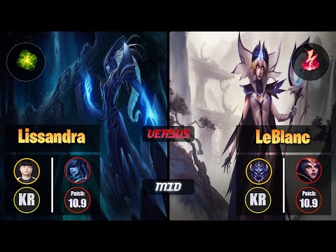 Bdd LISSANDRA (Mid) [Aftershock] VS LEBLANC - Diamond KR Patch 10.9