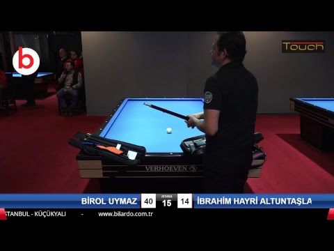 BİROL UYMAZ & İBRAHİM HAYRİ ALTUNTAŞLAR Bilardo Maçı - BİLARDO AKADEMİSİ - AÇILIŞ TURNUVASI-1/8