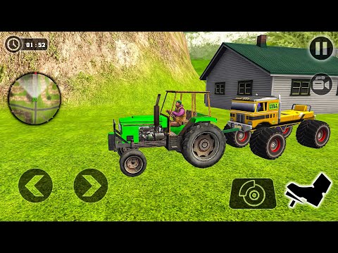 Offroad Driver Vehicles Simulator 3D - Chained Tractor Towing Rescue - Gameplay Android