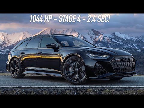 FASTEST NEW RS6 SO FAR? 2.4 SEC 1044HP 2023 AUDI RS6 AVANT STAGE 4 POWERDIVISION - Insane acc&sound