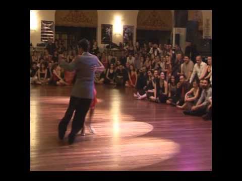  Roxana Suarez  and  Sebastian Achaval  are  dancing  to  the  tango  "  Llorar Por Una Mujer  "