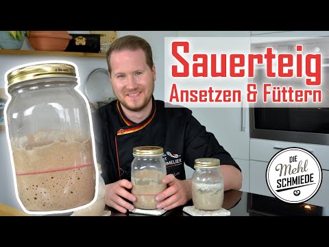 Make your own sourdough // Prepare sourdough // Feed sourdough // Make sourdough starter