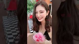 TikTok かき氷も胸もデカすぎる