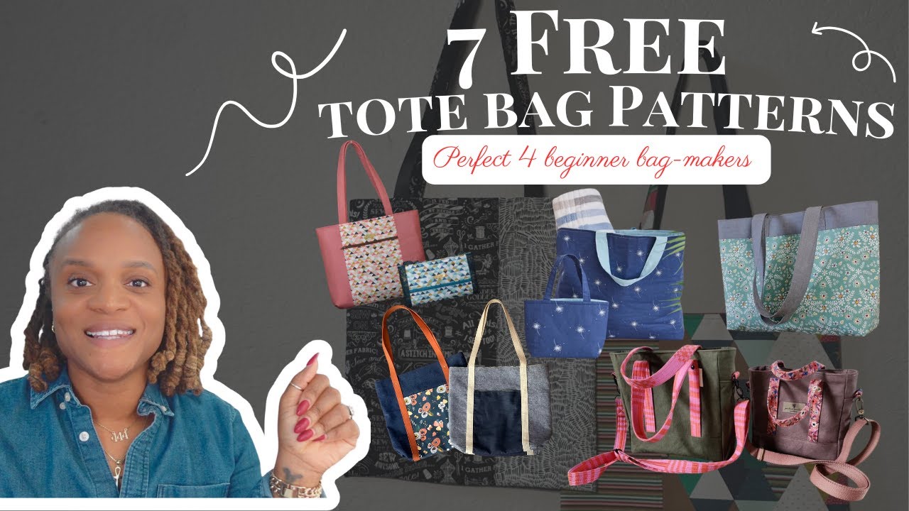 7 Free Tote Bag Patterns for Beginner Bag-makers