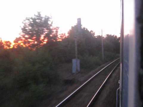 Odjezd vlakem R 892 ze stanice Štětí