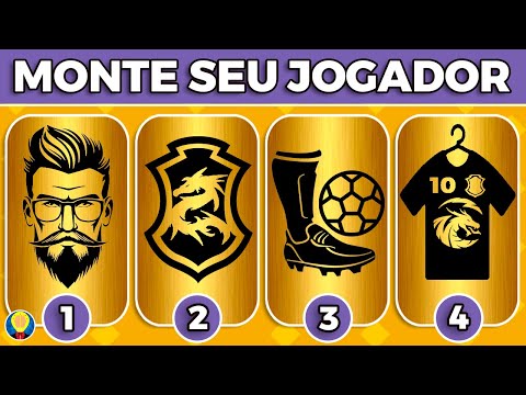 🔥 MONTE O SEU JOGADOR E MONTE A SUA CARREIRA pelos Cards MISTERIOSOS ⚽
