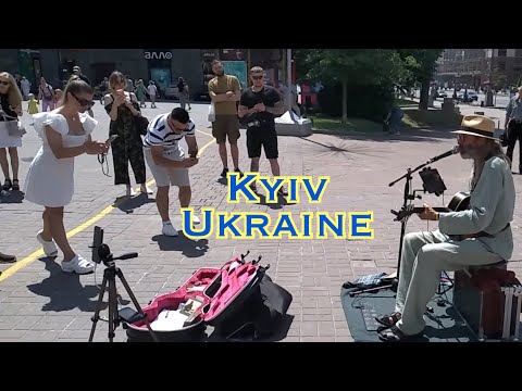 Busking in Kyiv Ukraine