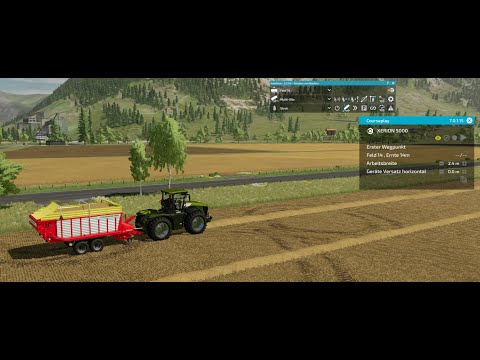 LS22 | AutoDrive und Courseplay im Zusammenspiel , Stroh auf dem Feld sammeln und abfahren