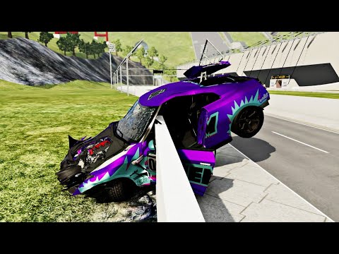 Big Ramp Jumps with Expensive Cars #5 - BeamNG Drive Crashes