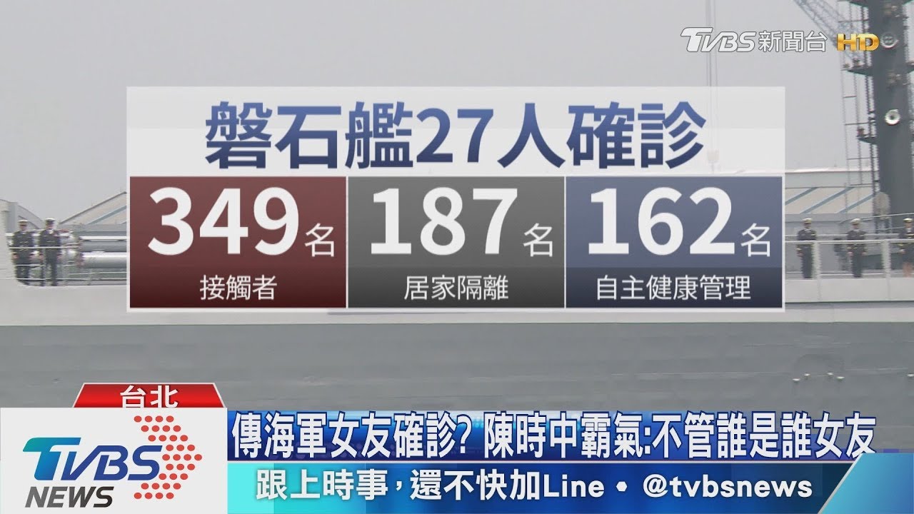 磐石艦累積27例！　新增2男1女採檢「陰轉陽」