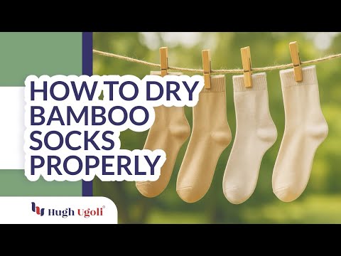 How To Dry Bamboo Socks Properly | Care Tips by Hugh Ugoli 🧦