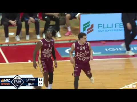 PARTITA INCREDIBILE DI MATT TIBY A LIVORNO| Libertas Livorno - Liofilchem Roseto| Serie A2 2025/26
