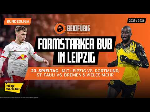 Bundesliga Prognose ⚽ Der 23. Spieltag 25/26🔥 Leipzig - BVB, Bayern - Frankfurt Ergebnis- & KI-Tipp
