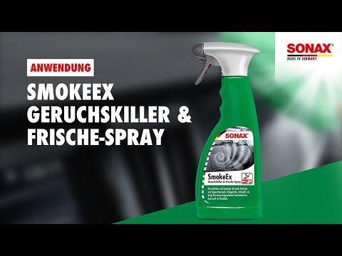 Anwendung SONAX SmokeEx Geruchskiller & Frische-Spray