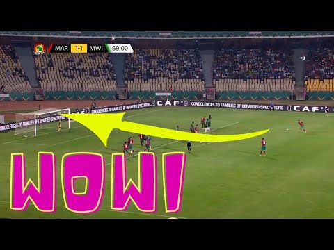 Achraf hakimi wonderfull goal vs malawi at CAN 2022