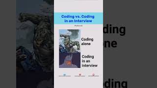💻 Coding at home vs. coding in an interview 😂Who else relates? 👀#Coding #ProgrammerLife