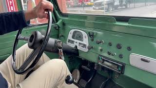 1974 Toyota Land Cruiser FJ40 Driving Interior View