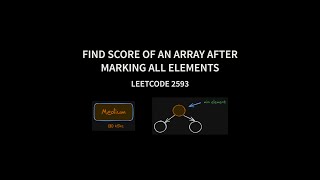 YouTube video 'Find Score of an Array After Marking All Elements - Leetcode 2593 - Java'