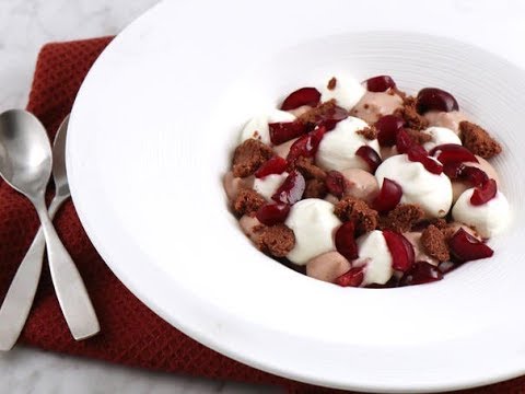 Chokladdessert med körsbär - Köket