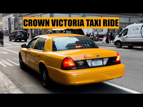 Riding In An In Service Ford Crown Victoria NYC Taxi!
