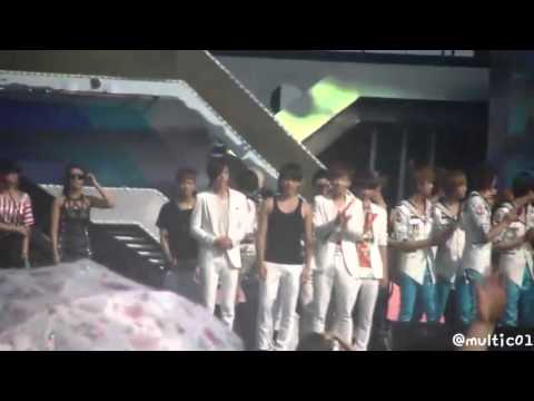 [Fancam] - 120801 - Infinite group rehearsal @ Yeosu Expo Super Concert