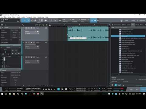 Learn Studio One 3 | Time-stretching Audio