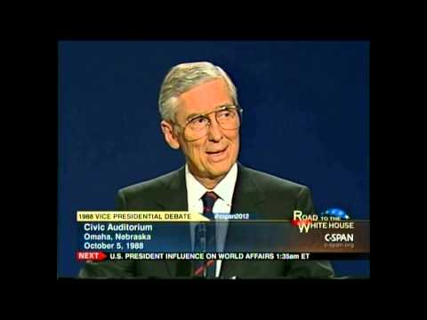 Lloyd Bentsen smacks down Dan Quayle during 1988 debate.