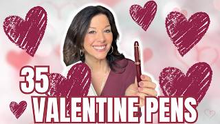 My favorite Valentine's Day Inspired Fountain Pens