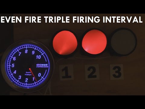 AudioVisual demonstration of even fire inline 3 cylinder engine