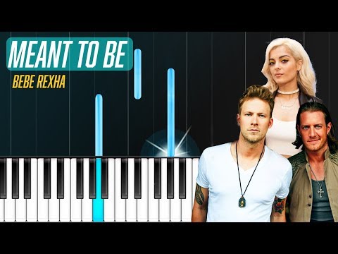 Bebe Rexha - "Meant To Be" ft Florida Georgia Line Piano Tutorial - Chords - How To Play - Cover