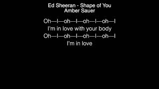 Amber Sauer - Shape of You Lyrics (Ed Sheeran) The Voice