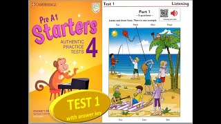 STARTER AUTHENTIC 4 TEST 1 WITH ANSWER KEY/ PRE A1 CAMBRIDGE ENGLISH TESTS STARTERS 4