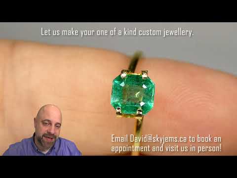 SOLD - 1.16ct Emerald Cut Emerald - E0188