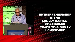 Entrepreneurship is the lonely battle of singular track to a bumpy landscape image