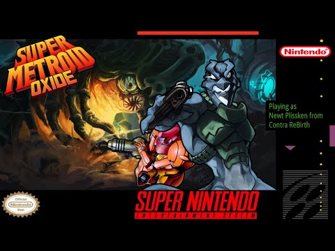 Super Metroid Oxide + Playing as Newt Plissken from Contra ReBirth [SNES] Longplay
