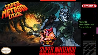 Super Metroid Oxide + Playing as Newt Plissken from Contra ReBirth [SNES] Longplay