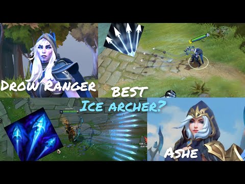 Drow Ranger - Ahse 🏹, the best Ice Archer? (DOTA2 VS LOL)