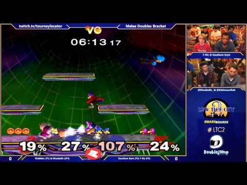LTC2 - Wobbles & Westballz Vs. southern Gent & F-Ric - SSBM Doubles - Melee