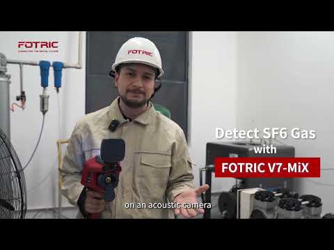 Detecção de gás SF6 com a FOTRIC V7-MiX