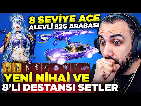 YENİ NİHAİ HONOR SETİ VE 8 SEVİYE ACE32 GELDİ! 😱 MOR ALEVLİ S2G ARABASI! | PUBG MOBILE