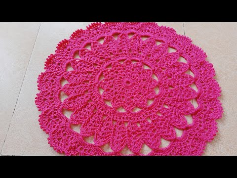 beautiful crochet doily (subtitles available)