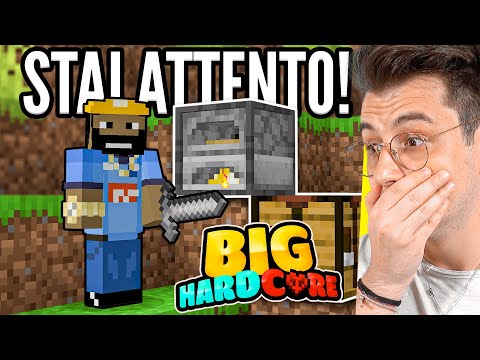 A DANGEROUS START in BIG HARDCORE! - Minecraft ITA