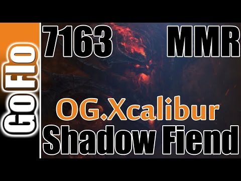 Shadow Fiend 6 88 OG.Xcalibur 7163MMR Dota 2 Pro Gameplay